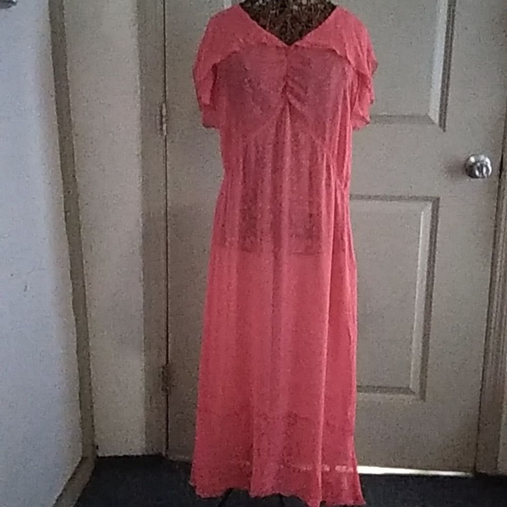 JOHNNY WAS SILK DRESS SZ L